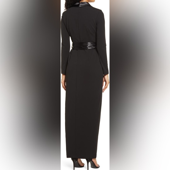 NWT Long Sleeve Tuxedo Gown by Eliza-J Size 2. - Picture 2 of 8